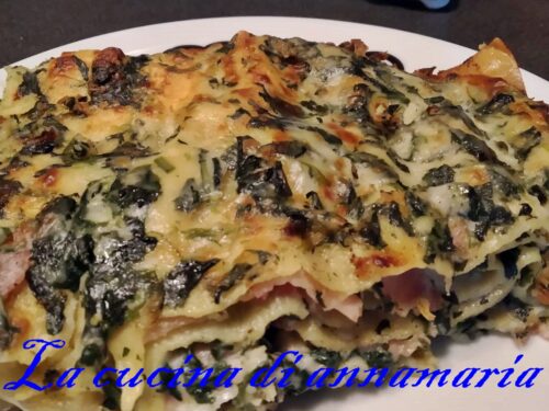 Lasagna con spinaci e besciamella