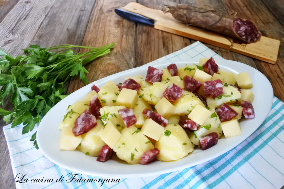 insalata di patate e salame