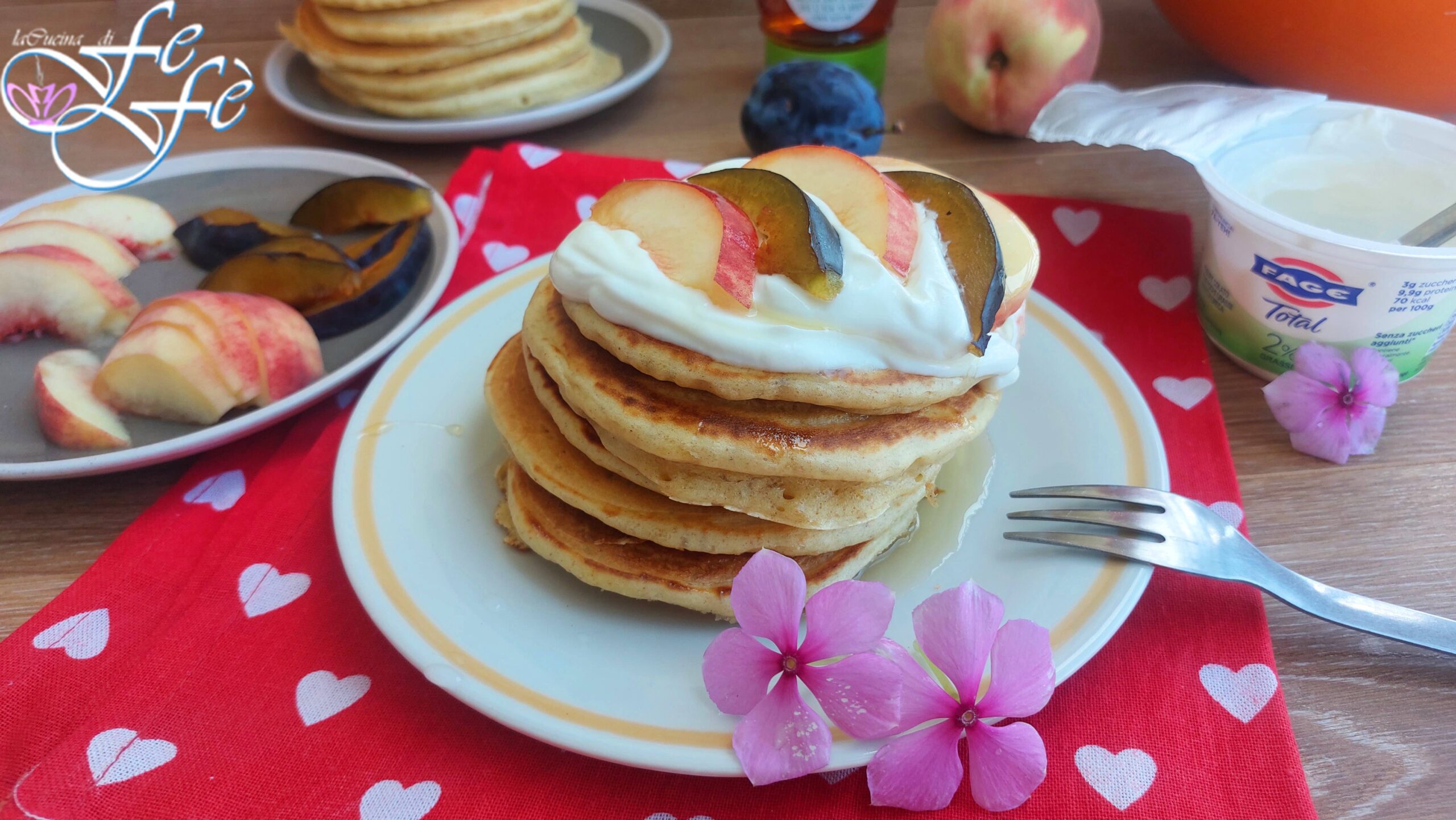 Pancakes Allo Yogurt Greco Ricetta Senza Grassi E Zucchero La Cucina Di Fef