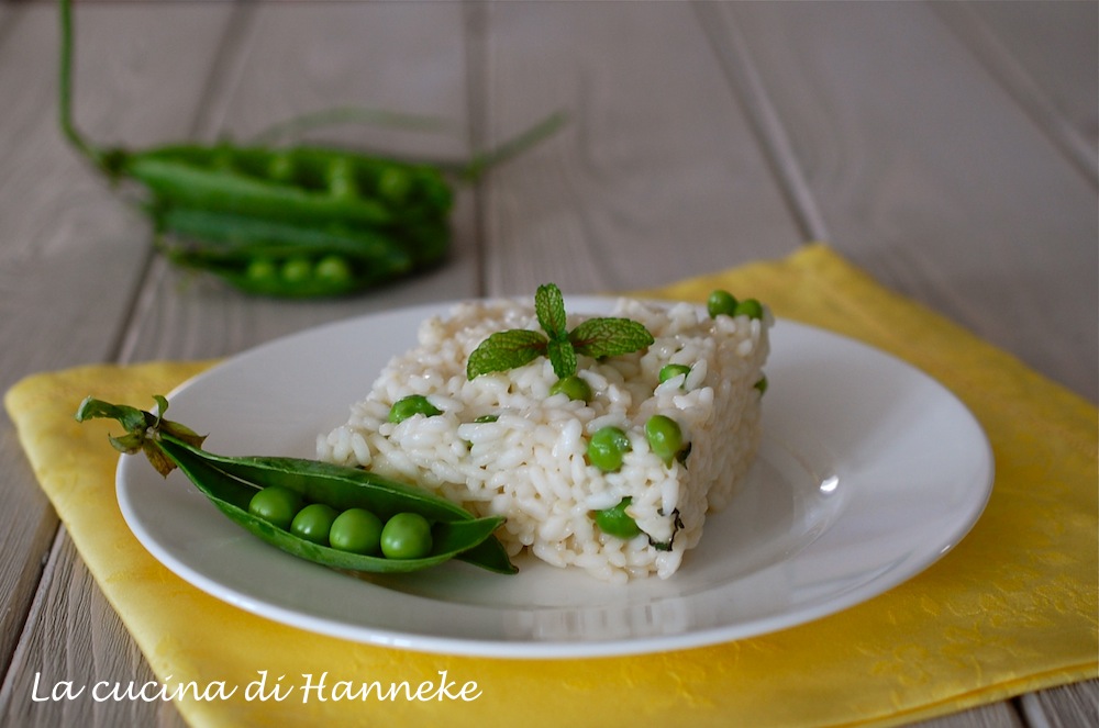 Risotto ai piselli e menta