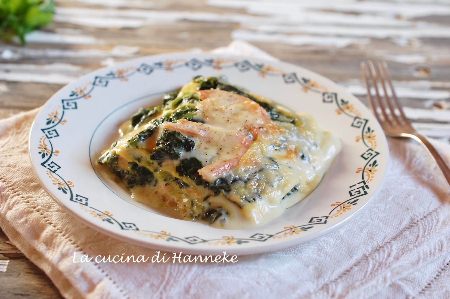 Lasagne al salmone e cime di rapa - La cucina di Hanneke