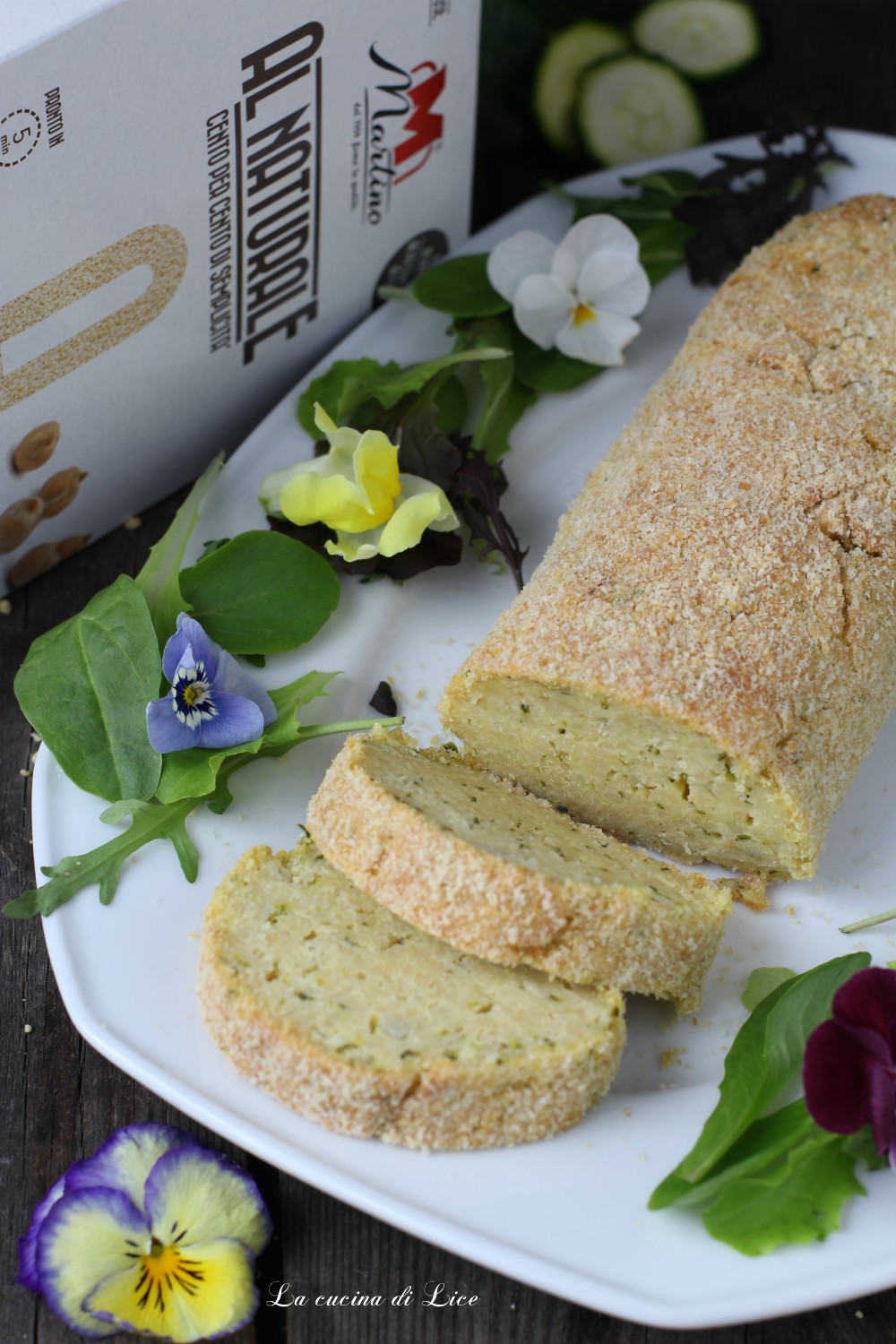 Polpettone di couscous con zucchine e ricotta