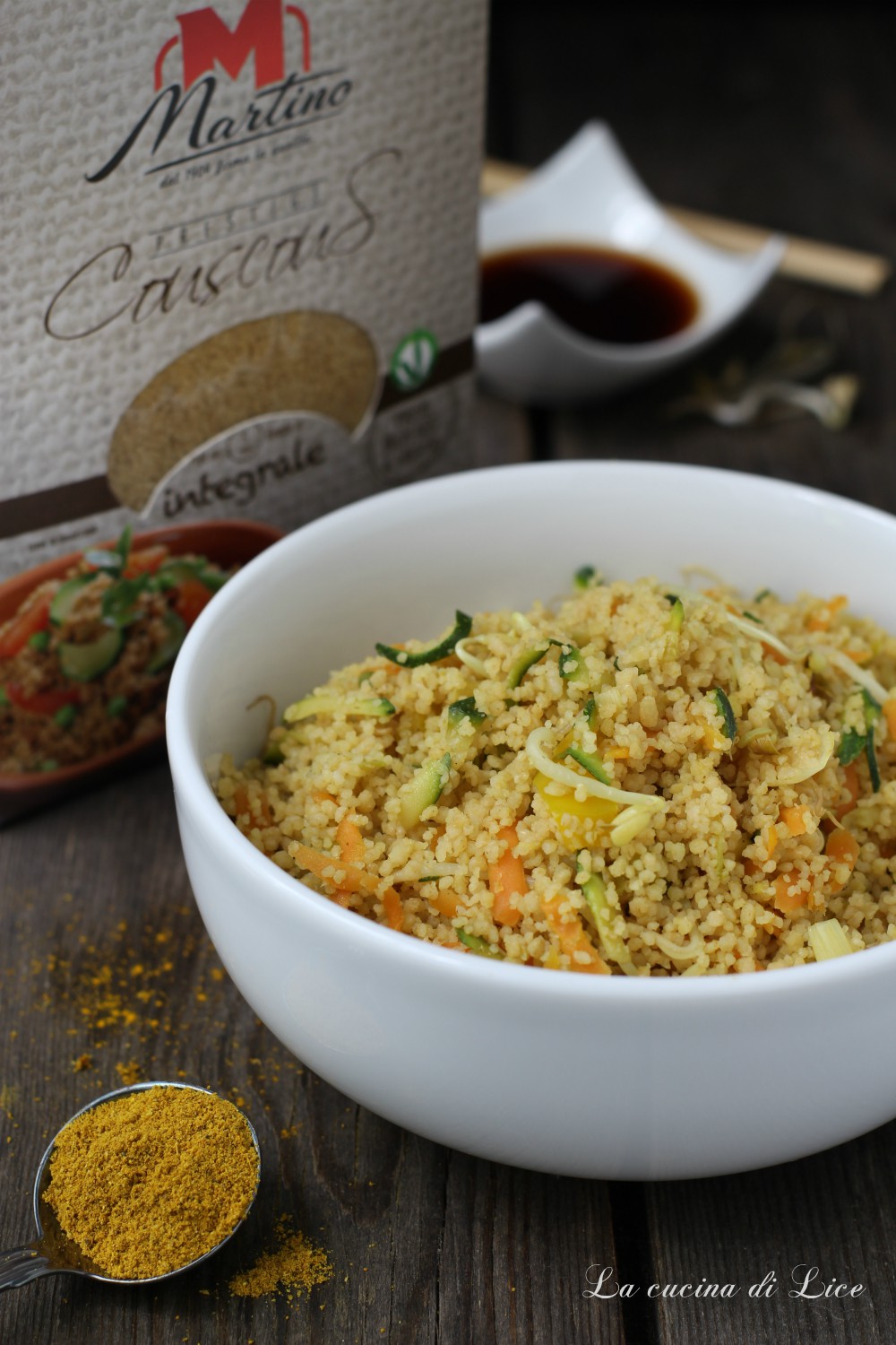 Couscous all'orientale vegetariano