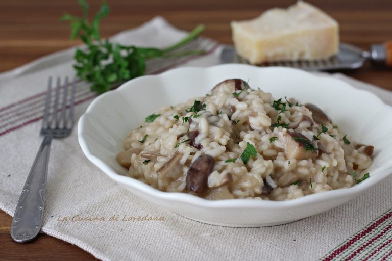 Risotto cremoso ai funghi - Un primo piatto veramente speciale