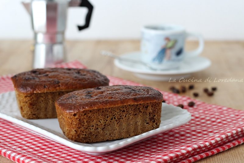 plumcake al caffè e cioccolato