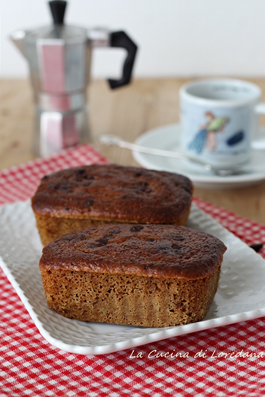 plumcake al caffè e cioccolato