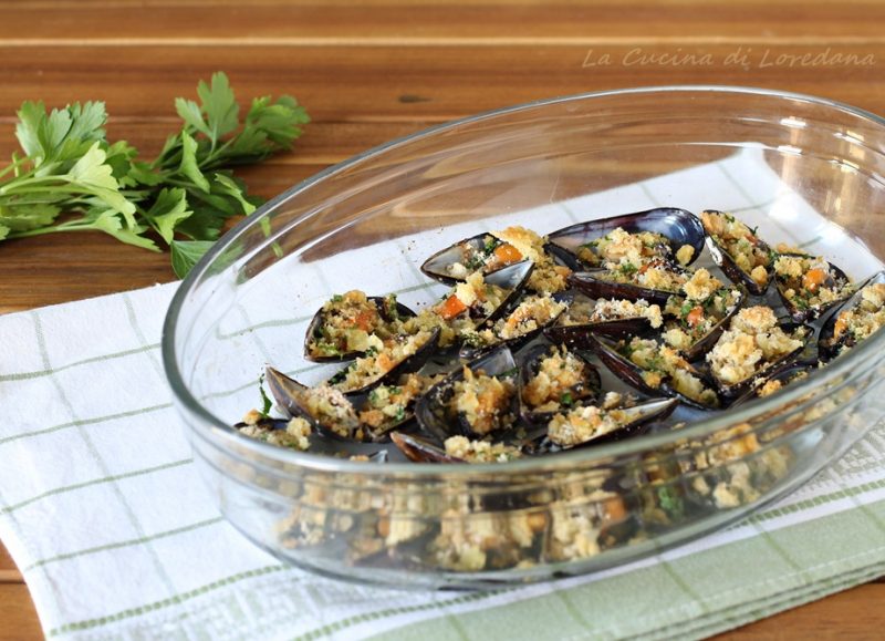 cozze gratinate