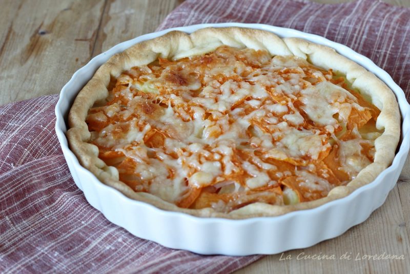 torta salata con zucca
