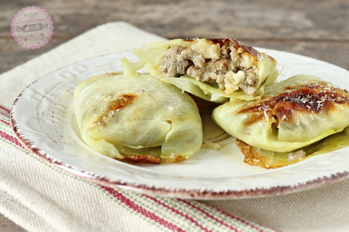 VERZA RIPIENA con carne e formaggio, una ricetta gustosa e saporita