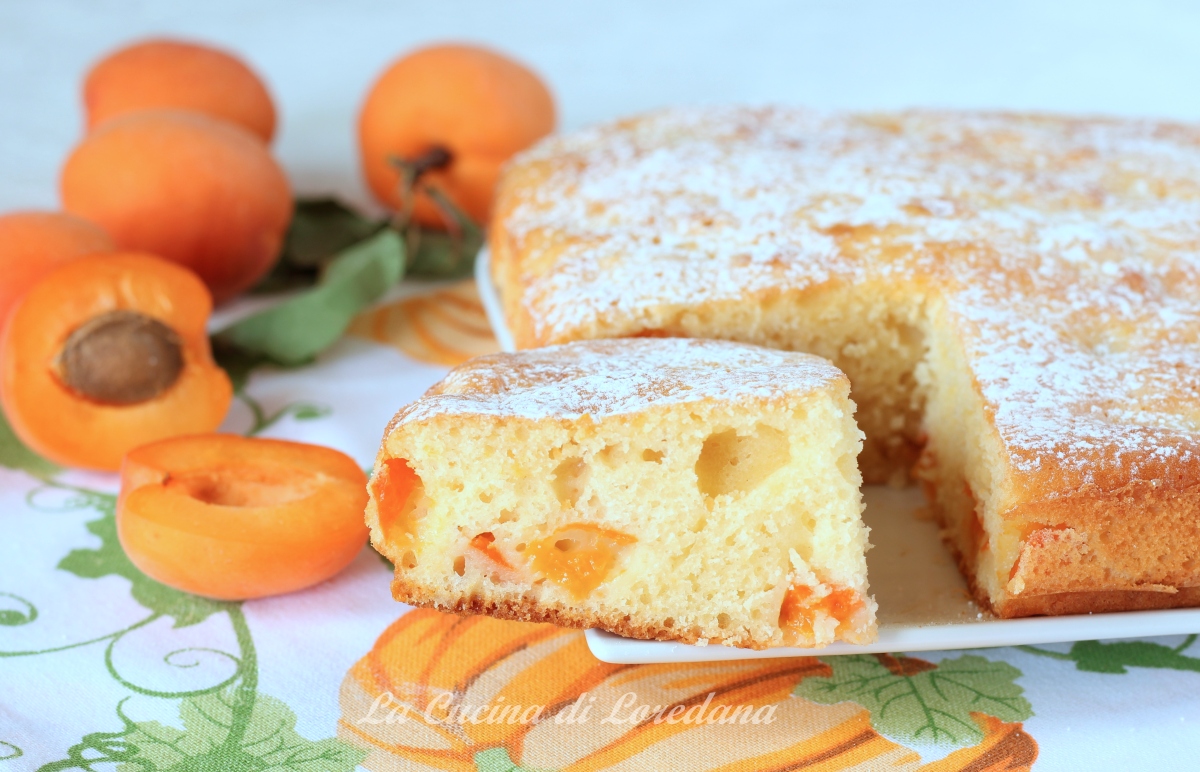 torta con albicocche e yogurt