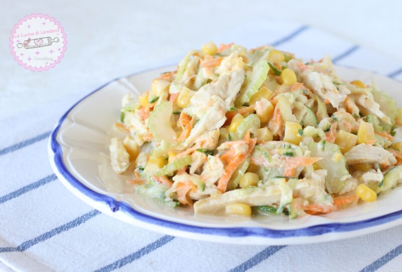 insalata di pollo e carote