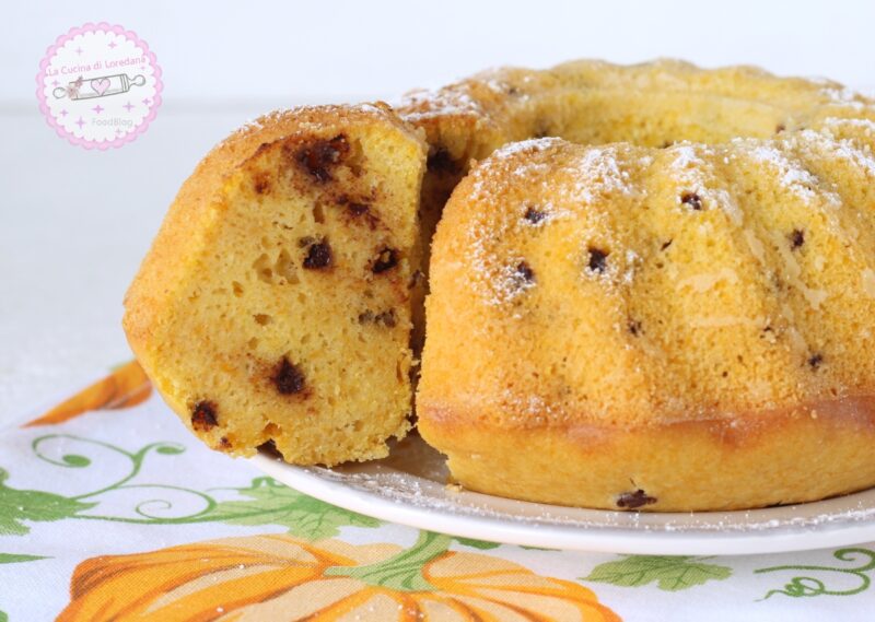 ciambella con zucca e cioccolato