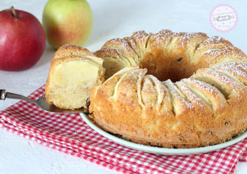 CIAMBELLA ALLE MELE E UVETTA la torta di mele più buona