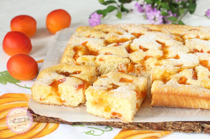 torta morbida con albicocche