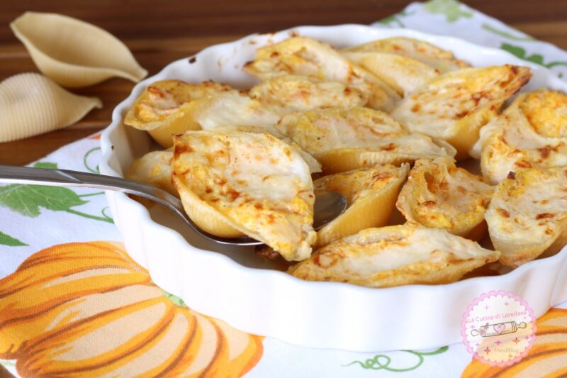 conchiglioni con zucca e ricotta
