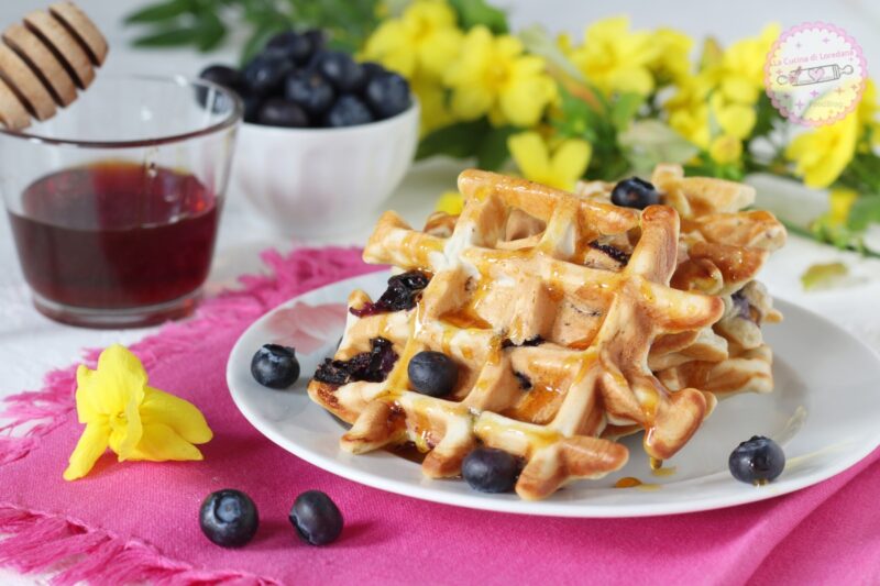 waffle ai mirtilli