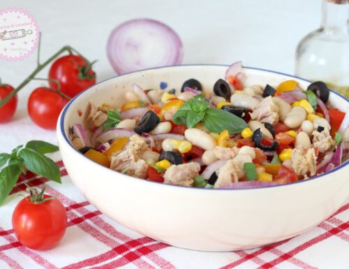 INSALATA DI FAGIOLI CON TONNO la fresca ricetta per l’estate