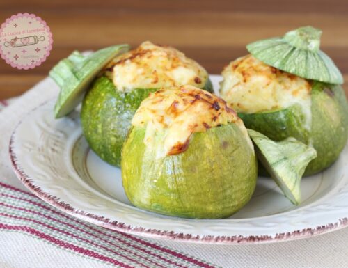 ZUCCHINE TONDE RIPIENE DI RISO AL FORNO le più gustose e saporite