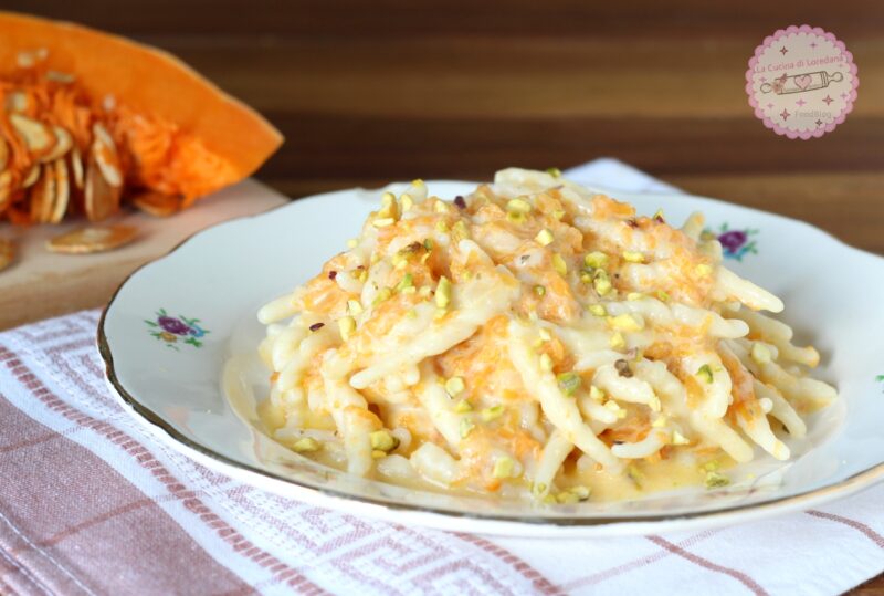 trofie con zucca e pistacchi