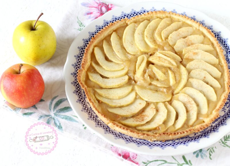 crostata con crema di mele