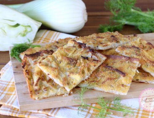 SCHIACCIATA DI FINOCCHI sottile, croccante e sfiziosa