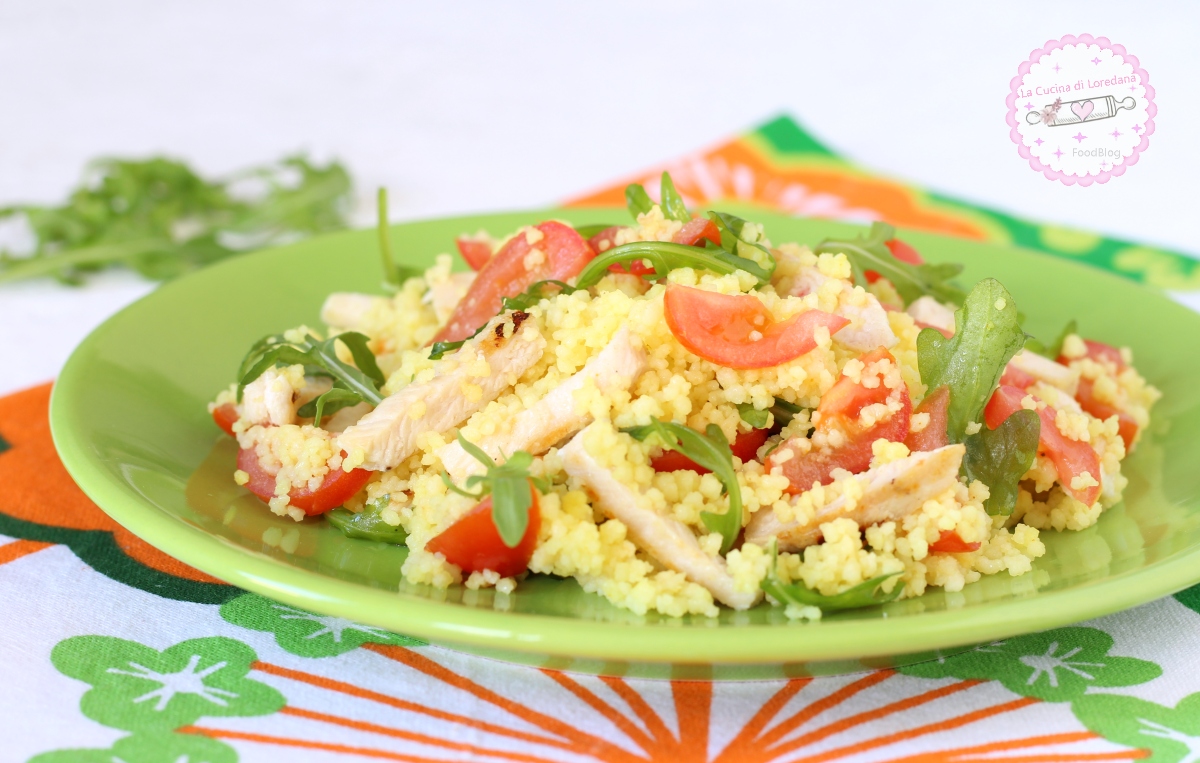 cous cous con pollo e rucola