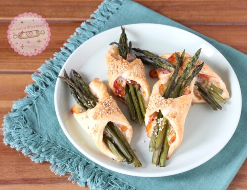 SFOGLIATINE CON ASPARAGI E SPECK semplici, sfiziose e buonissime