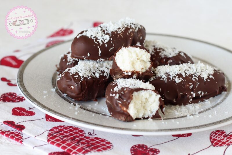 dolcetti al cocco e cioccolato