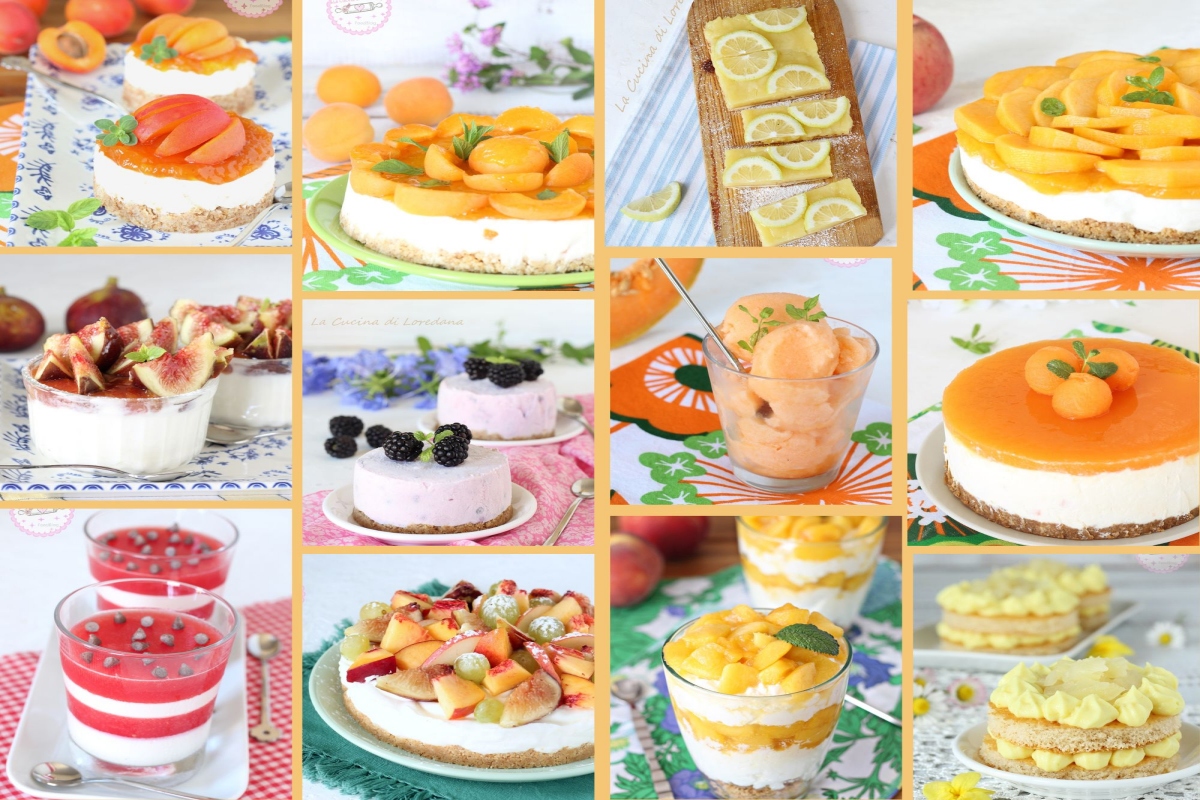 dolci freschi con la frutta