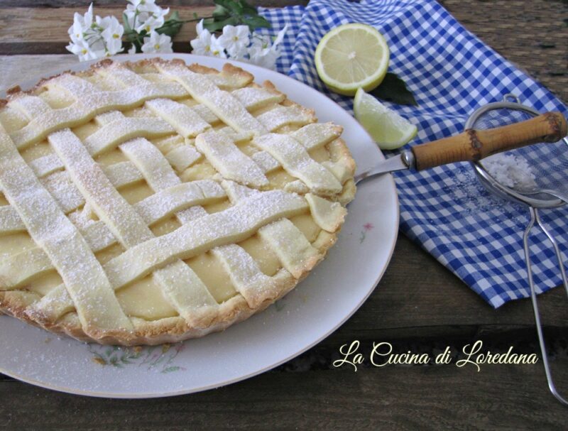 crostata al limone con farina di riso