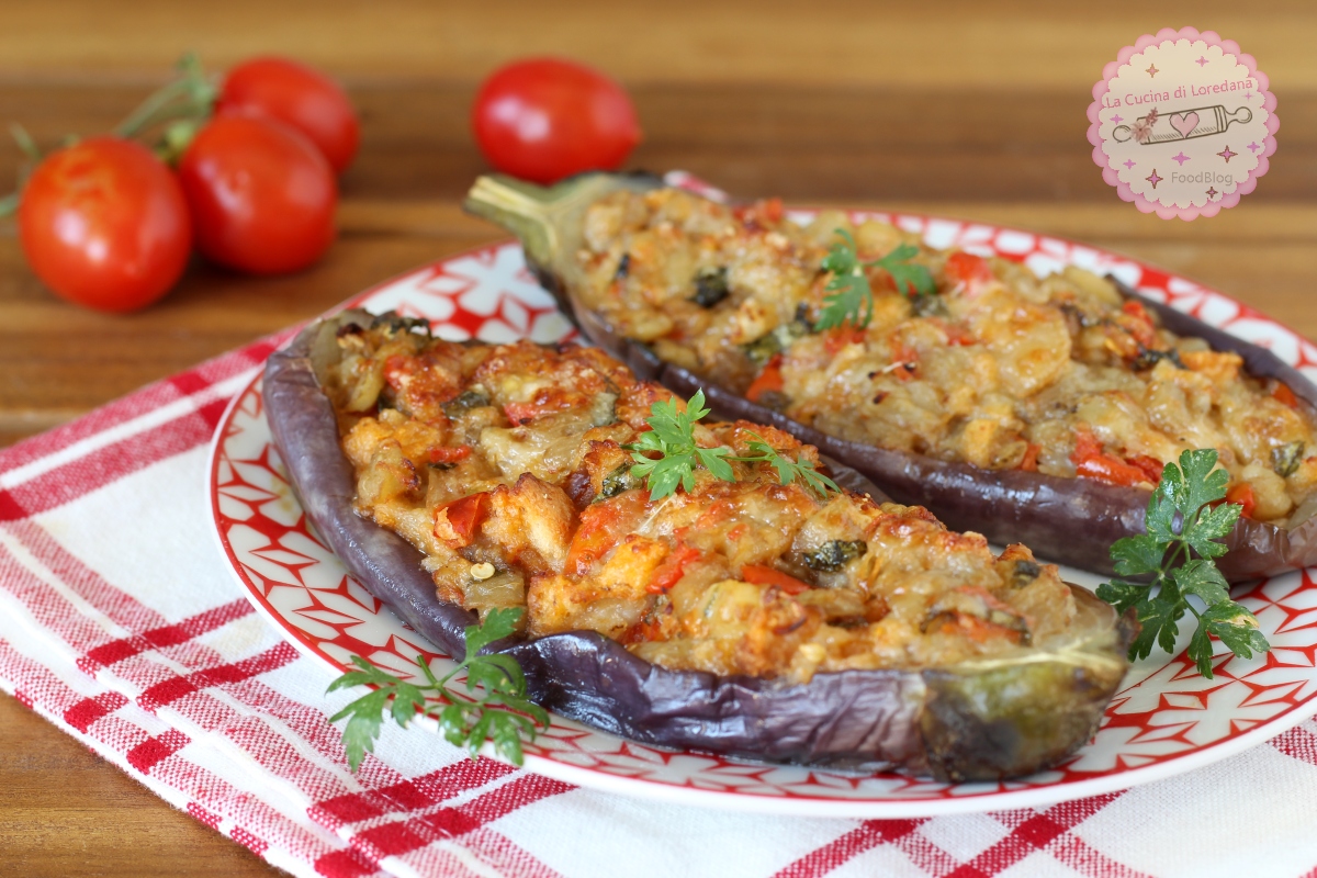 melanzane a barchetta ripiene