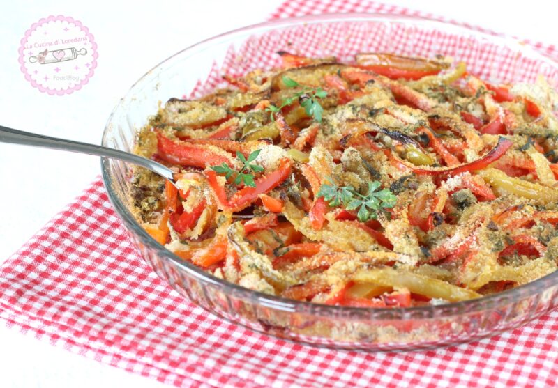 peperoni gratinati al forno