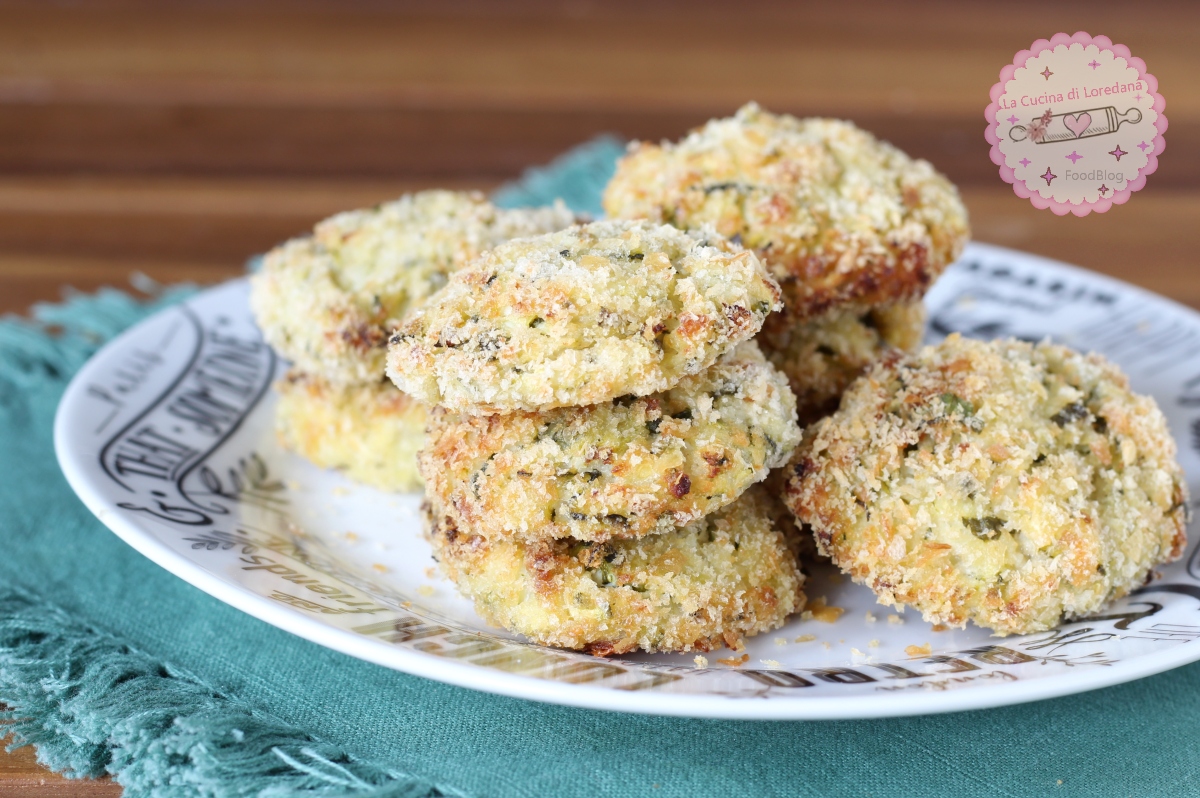 polpette con zucchine in friggitrice