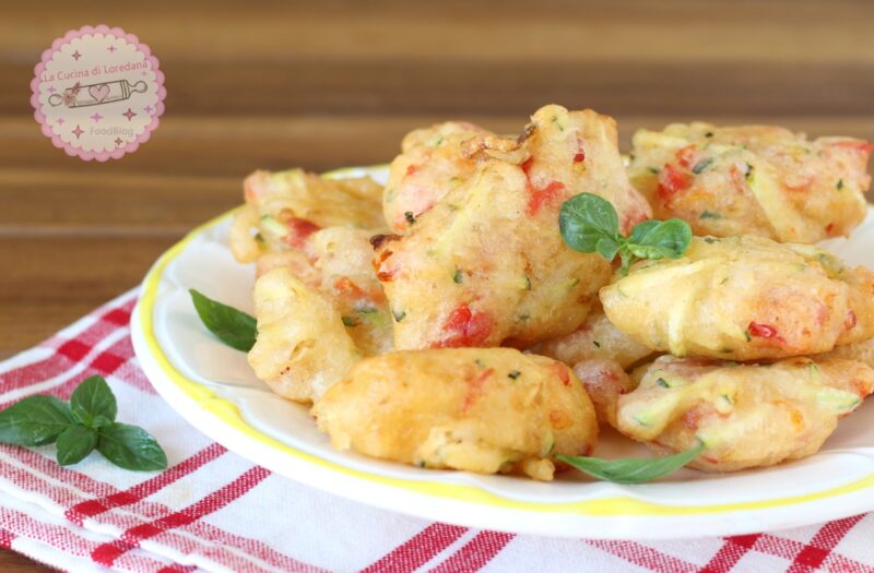 frittelle di verdure lievitate