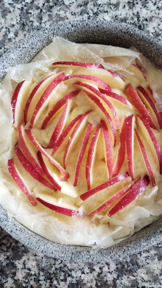 TORTA DI MELE CON PASTA FILLO E CREMA la torta di mele speciale