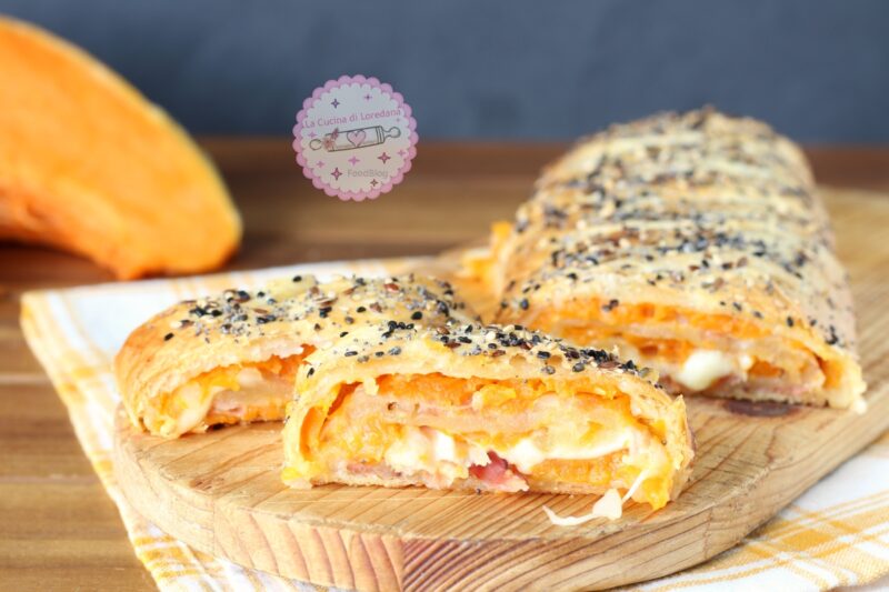 rotolo di sfoglia con zucca