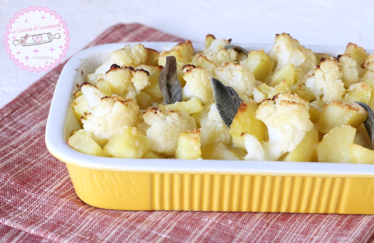 cavolfiore con patate al forno