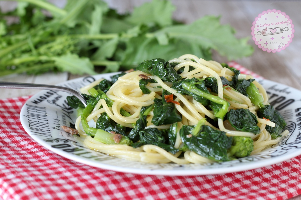 spaghetti con cime di rapa