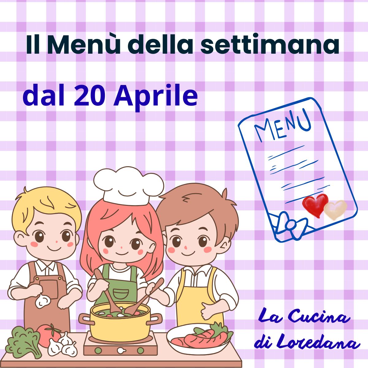 cosa cucinare la settimana dal 20 aprile
