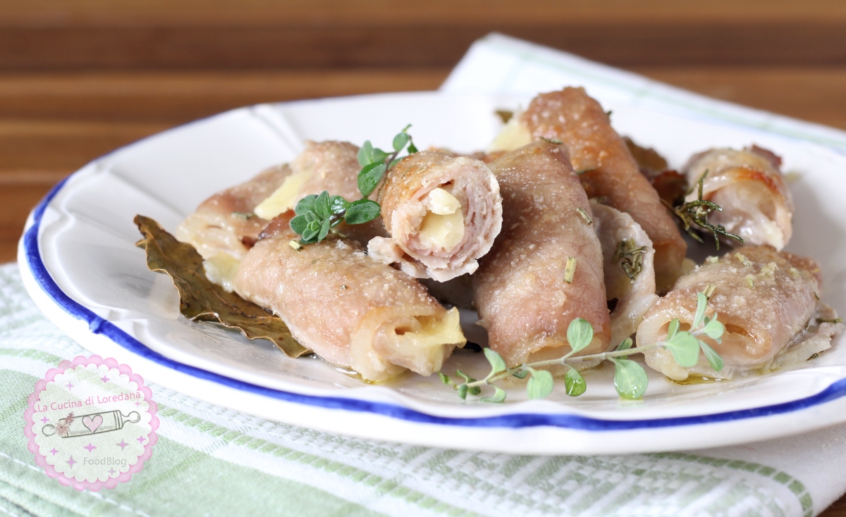 involtini di lonza ripieni