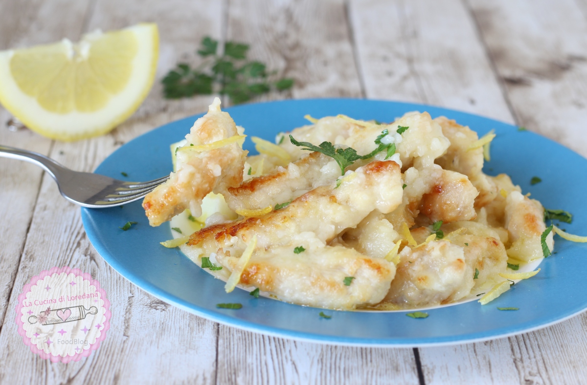straccetti di pollo al limone