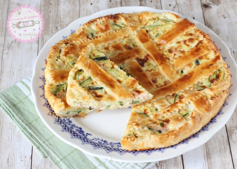 crostata salata con zucchine