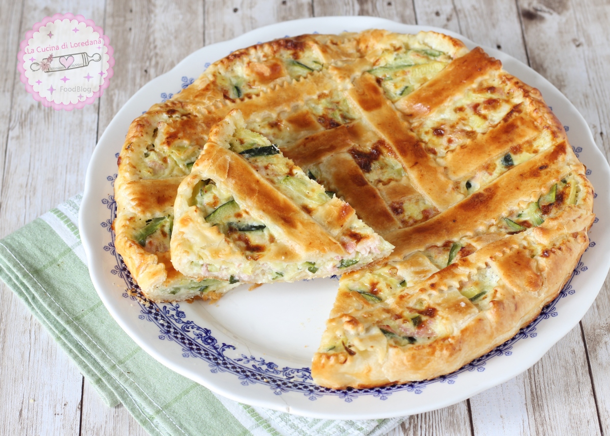 crostata salata con zucchine