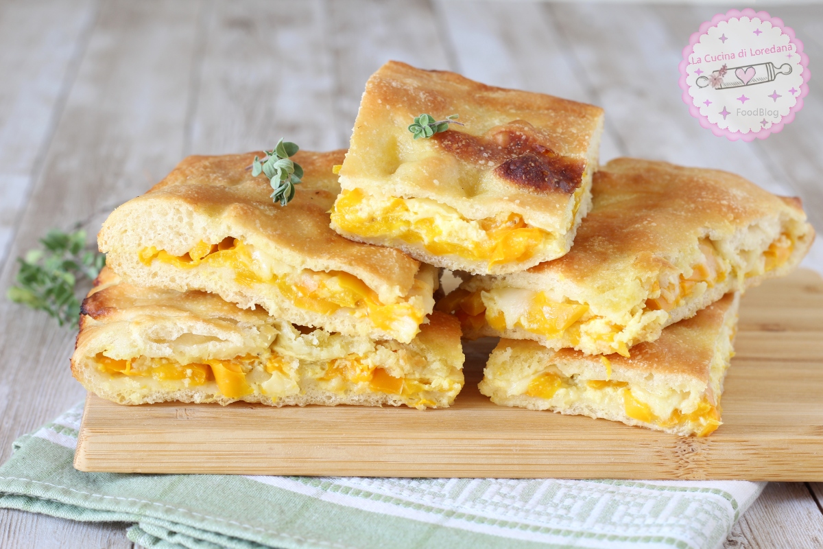focaccia con i peperoni
