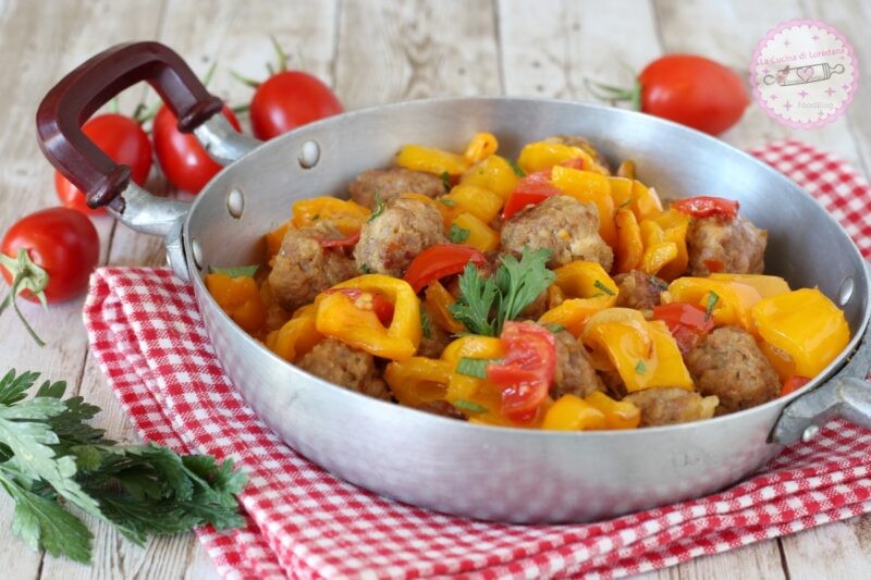 polpette e peperoni