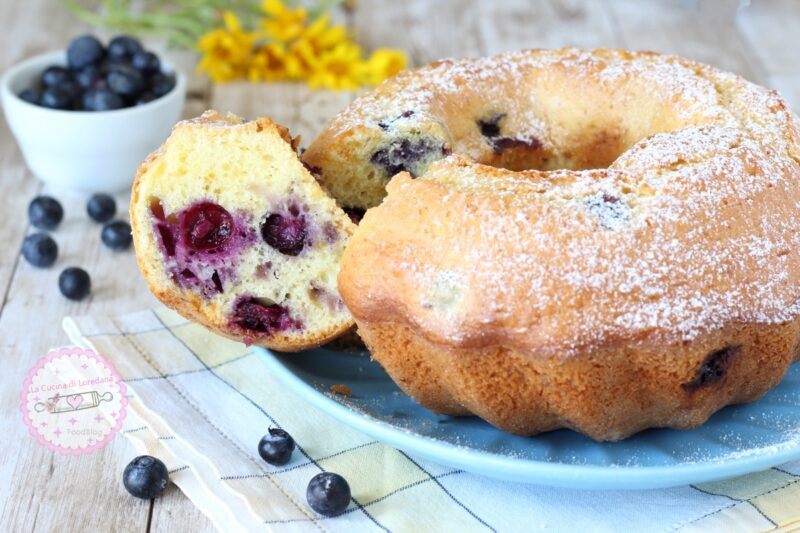 ciambella ai mirtilli