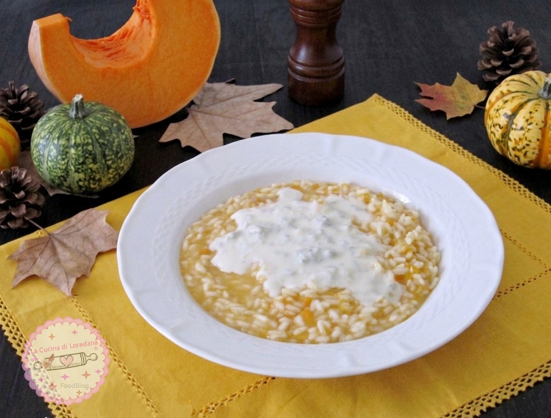 risotto zucca e gorgonzola