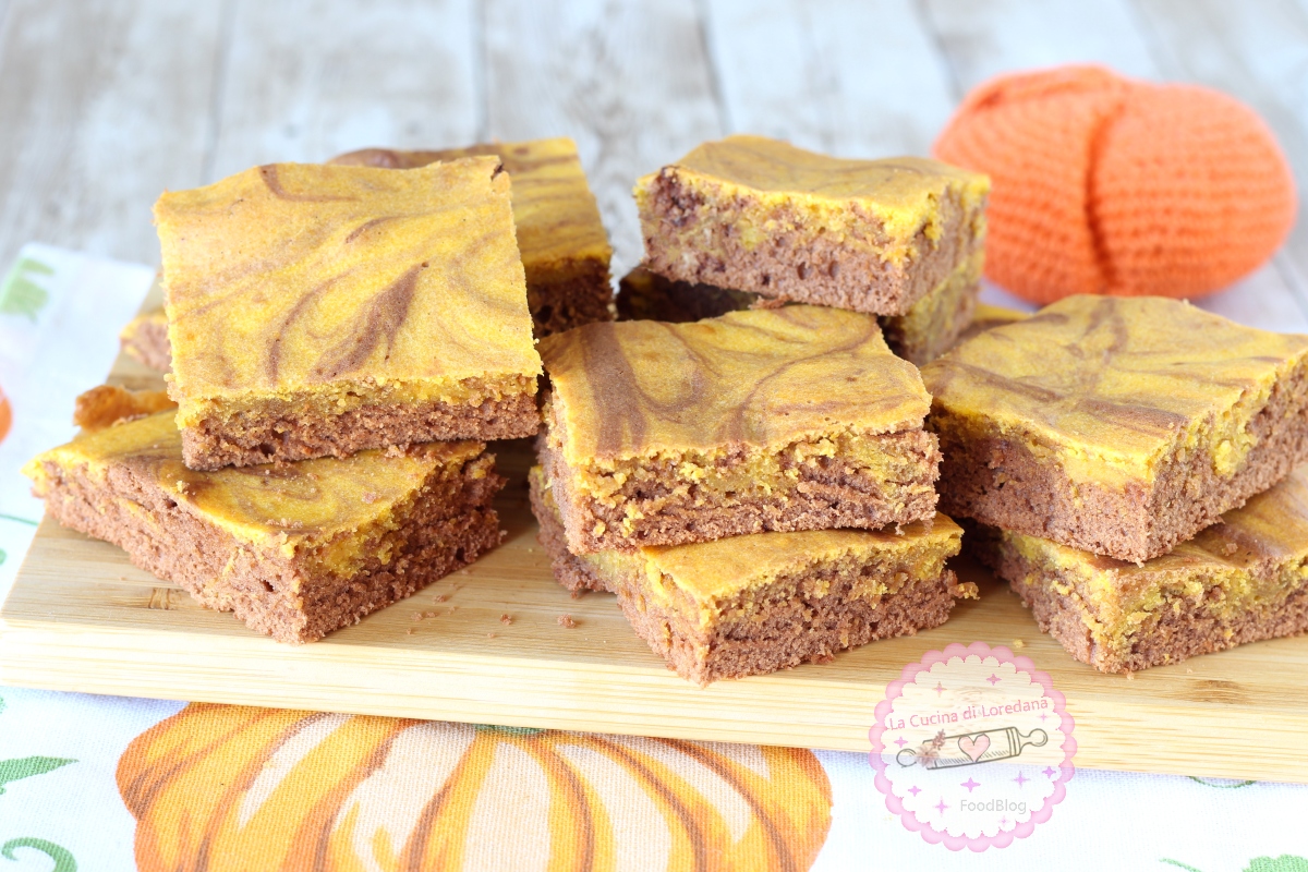 brownies zucca e cioccolato