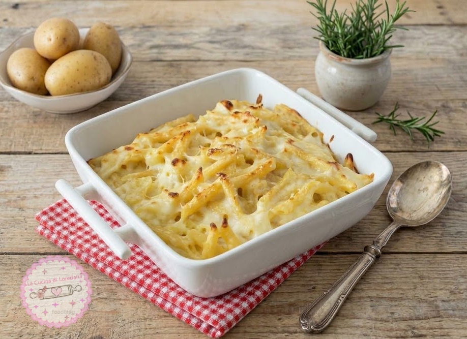 pasta e patate al forno