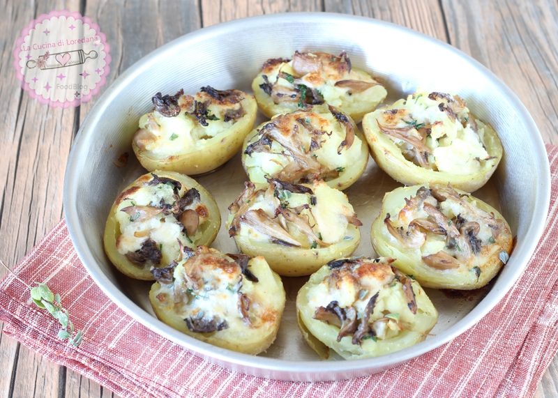 patate ripiene di funghi e gorgonzola